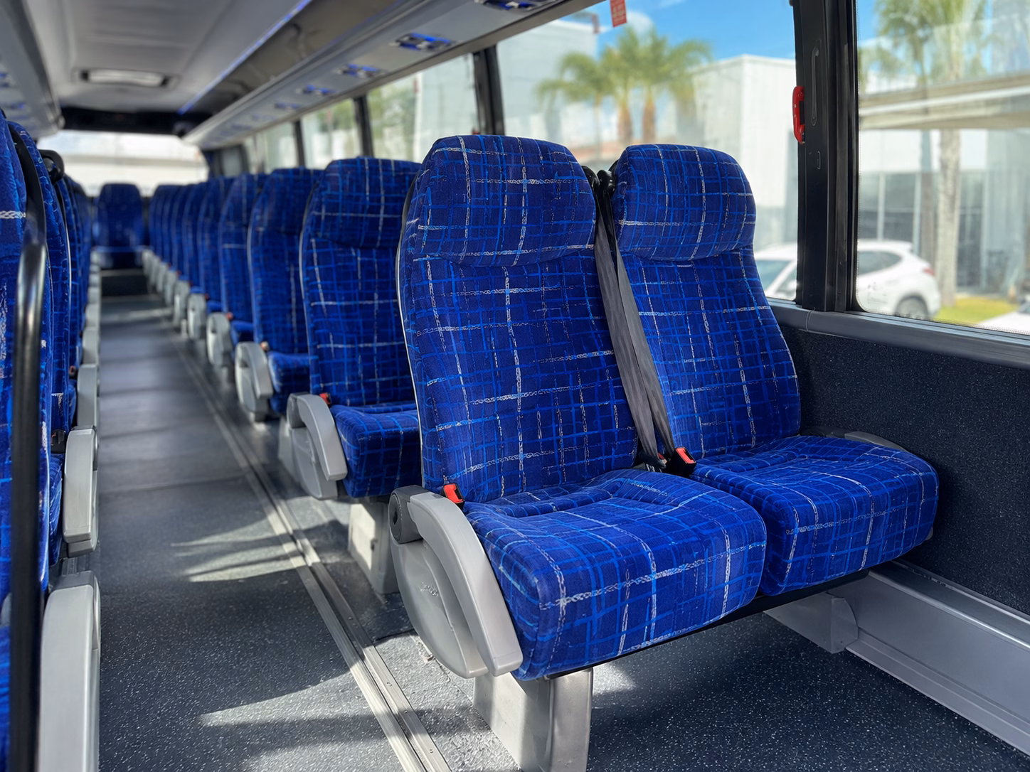 peoria charter bus rental interior