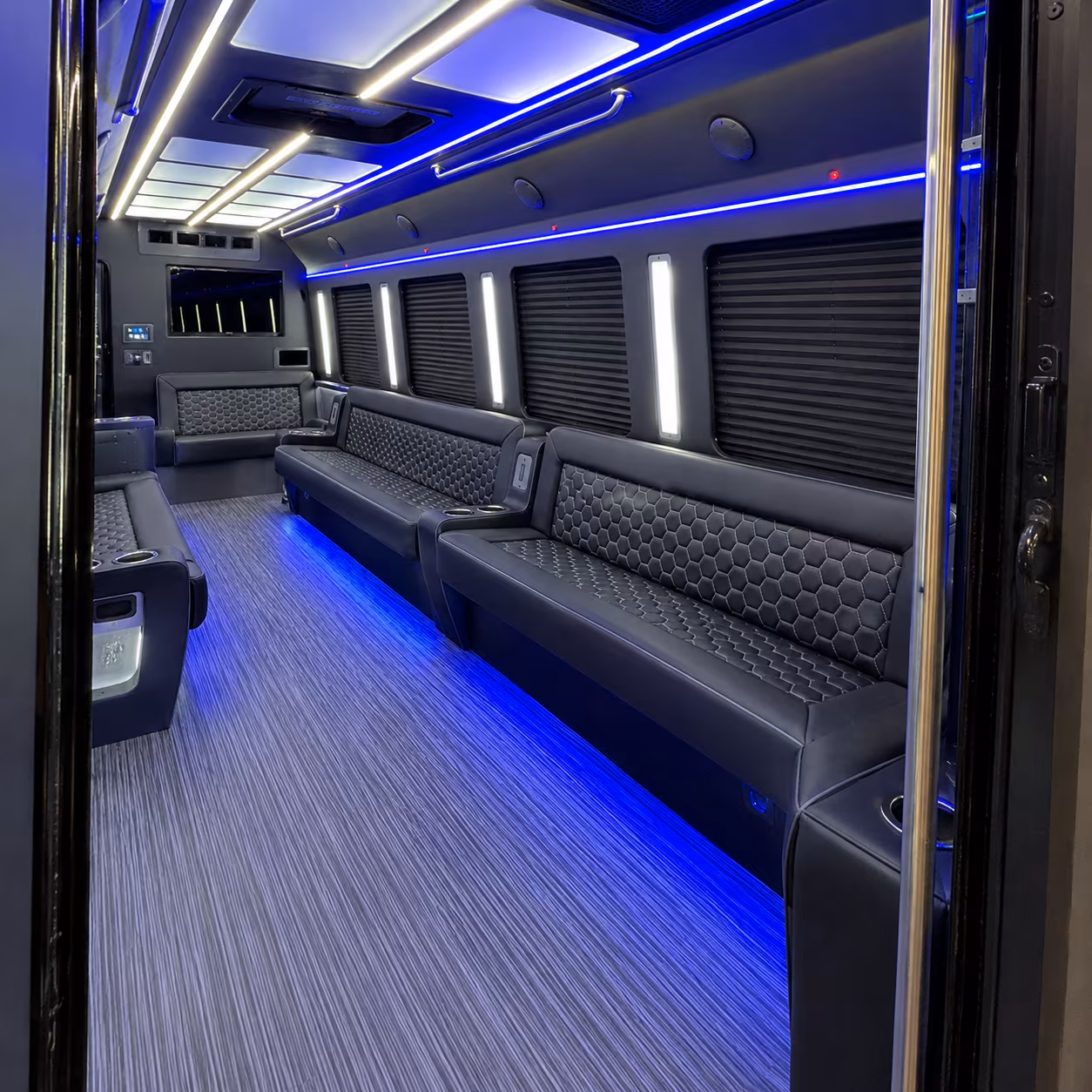 peoria party bus rental interior